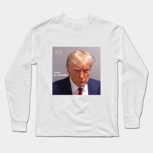 Trump mugshot Long Sleeve T-Shirt